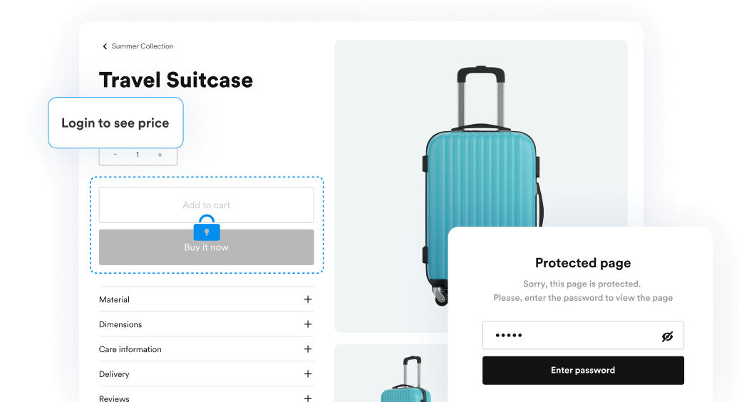 How to Lock or Hide Shopify Store Content or Prices with EasyLockdown?