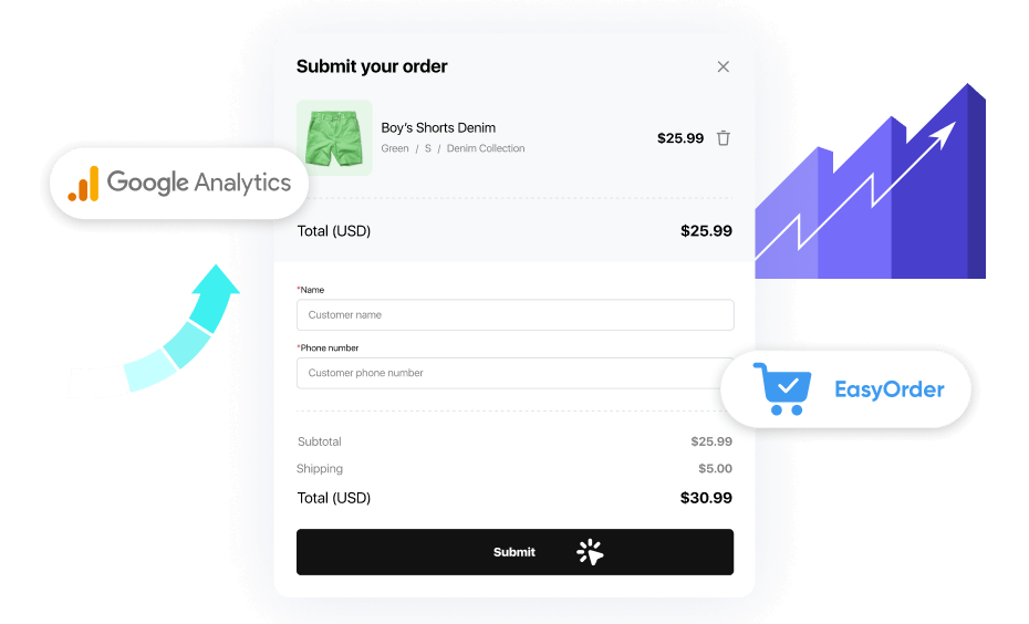 How to track conversions in Shopify using EasyOrder app and Google Analytics 4