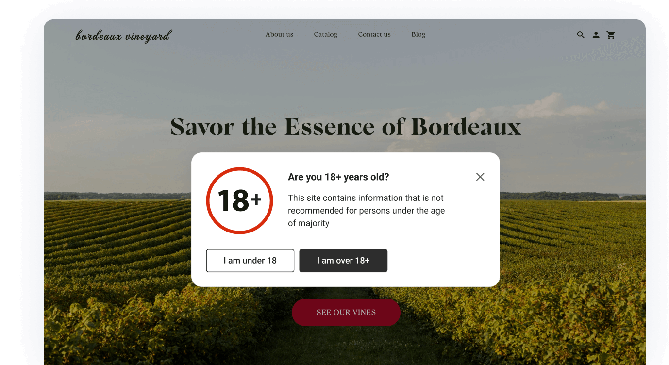 Adding Age Verification to your Shopify store.